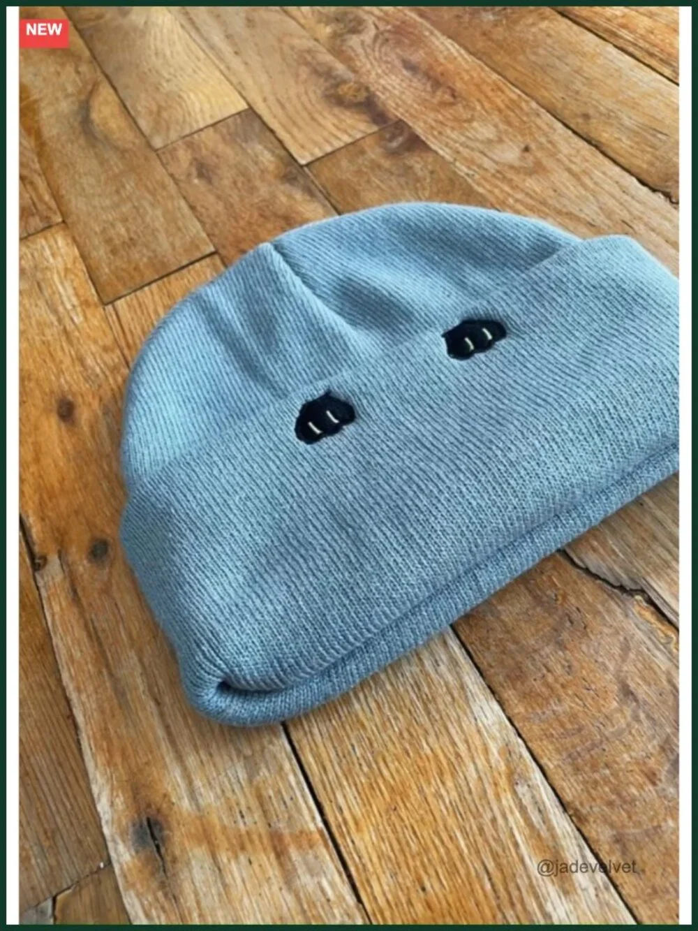 Women's Cotton Cat Ear Beanie Winter Hat Gift for Cat Lovers